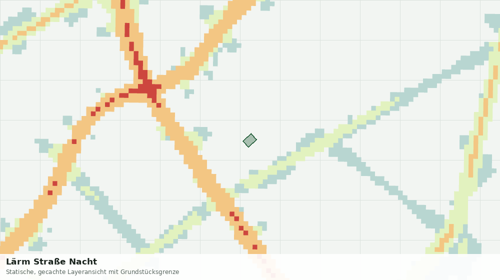 Statische Kartenansicht: Lärm Straße Nacht