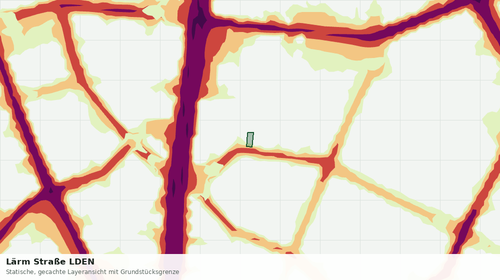 Statische Kartenansicht: Lärm Straße LDEN