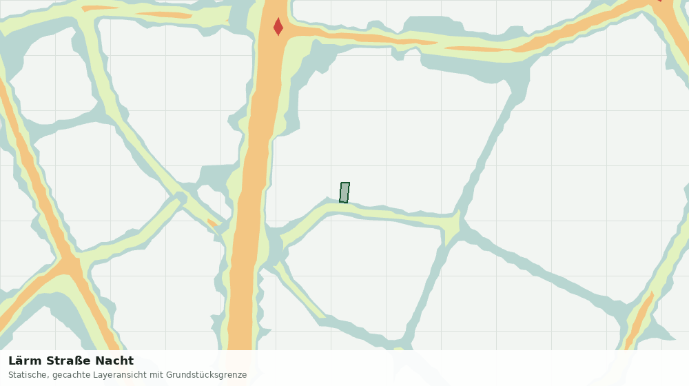 Statische Kartenansicht: Lärm Straße Nacht