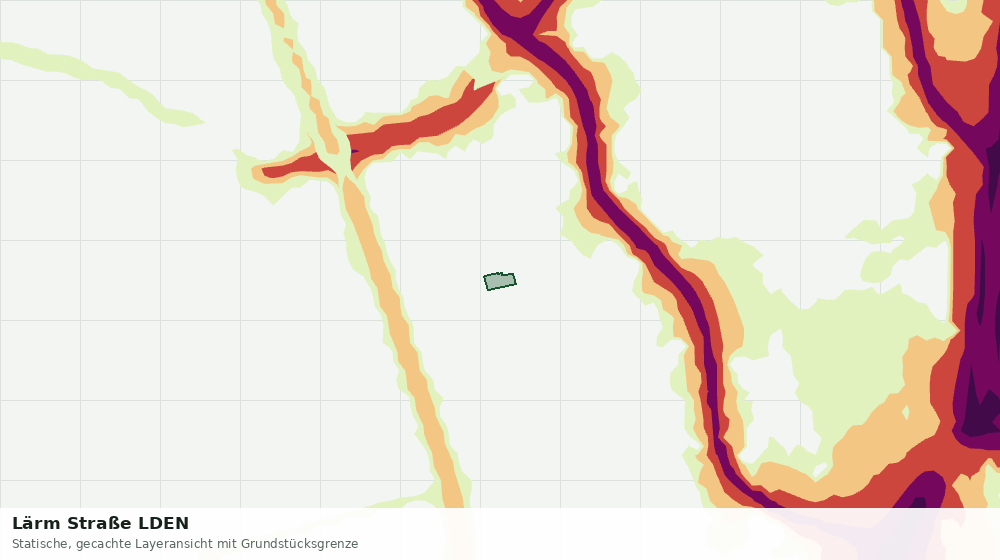 Statische Kartenansicht: Lärm Straße LDEN