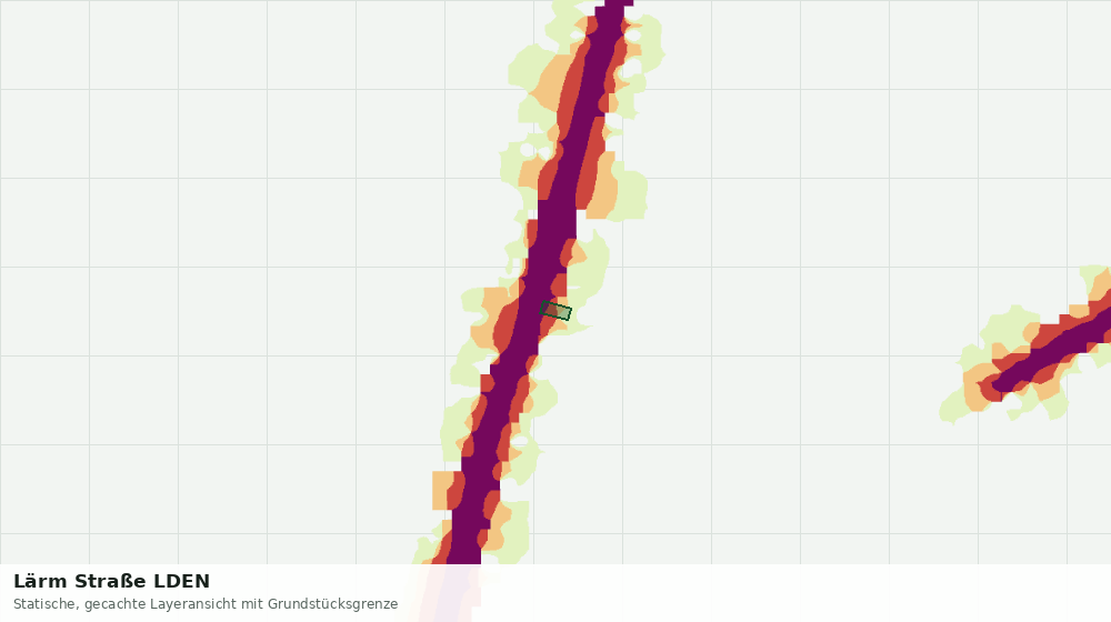 Statische Kartenansicht: Lärm Straße LDEN