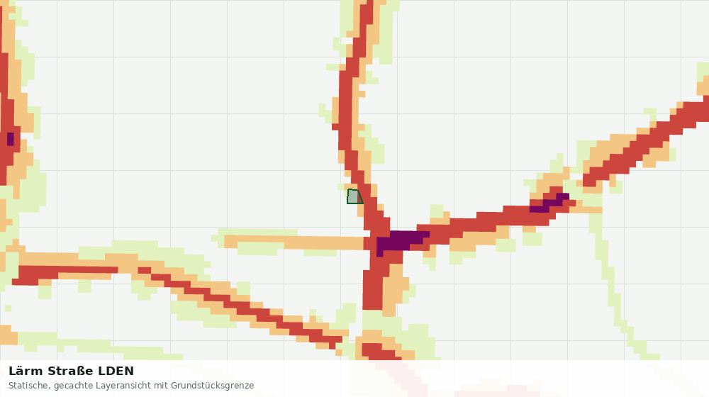 Statische Kartenansicht: Lärm Straße LDEN