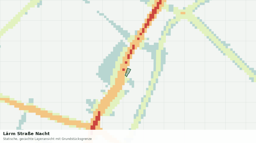 Statische Kartenansicht: Lärm Straße Nacht