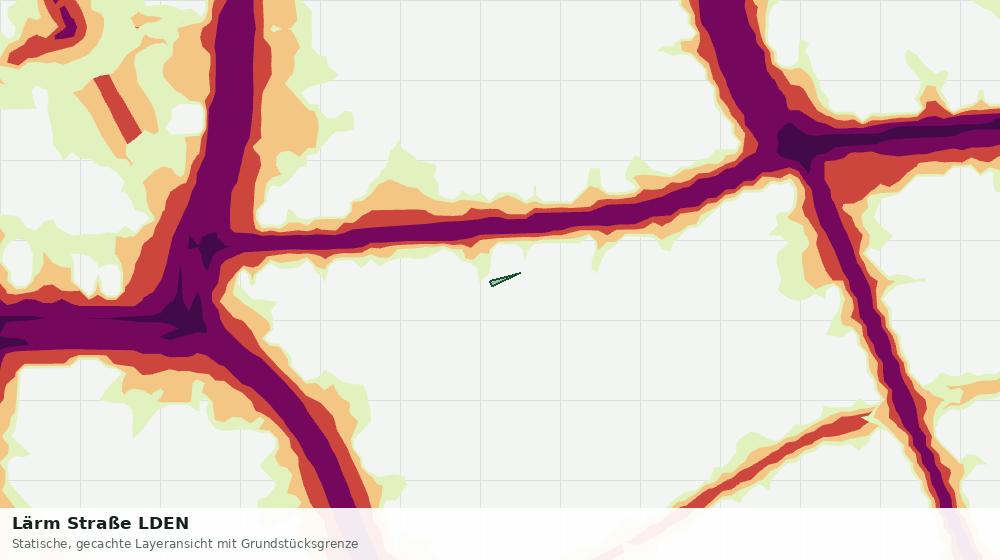 Statische Kartenansicht: Lärm Straße LDEN