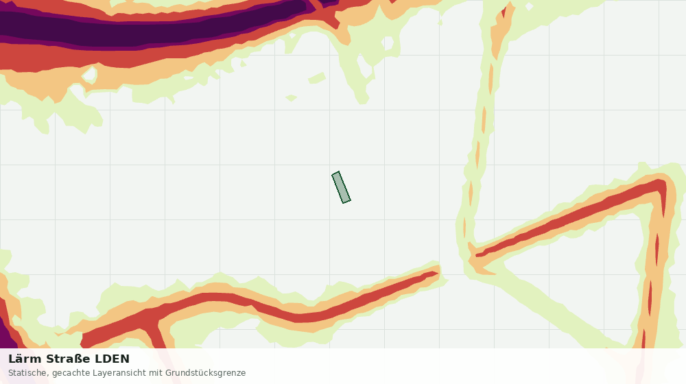 Statische Kartenansicht: Lärm Straße LDEN