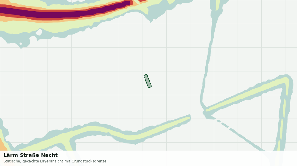 Statische Kartenansicht: Lärm Straße Nacht