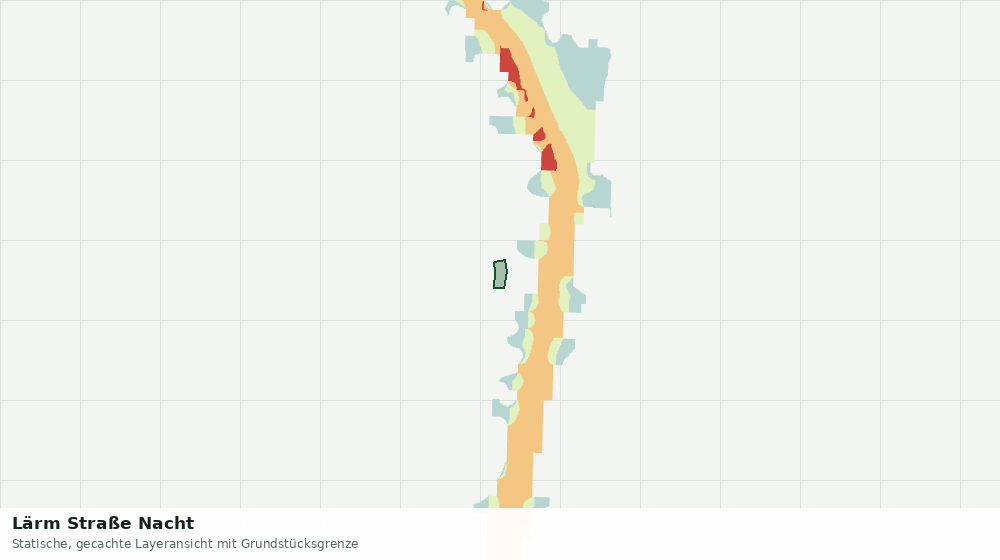 Statische Kartenansicht: Lärm Straße Nacht