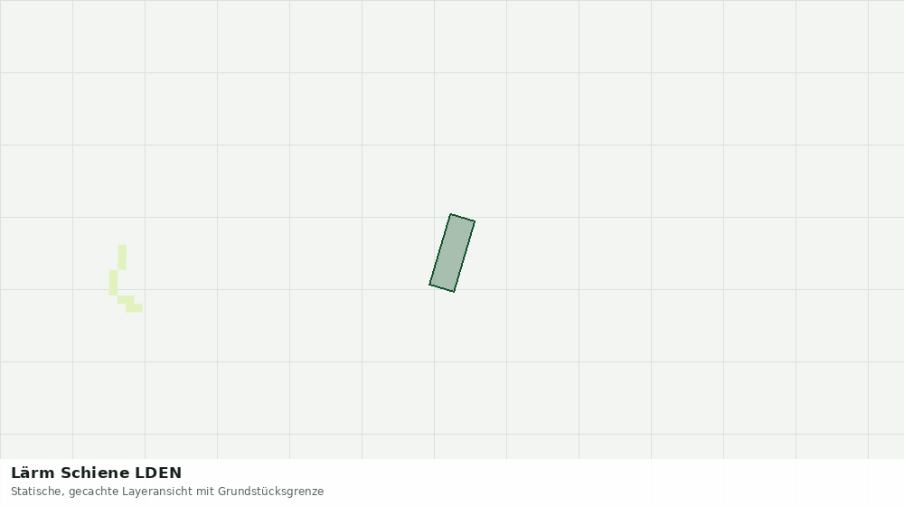 Statische Kartenansicht: Lärm Schiene LDEN