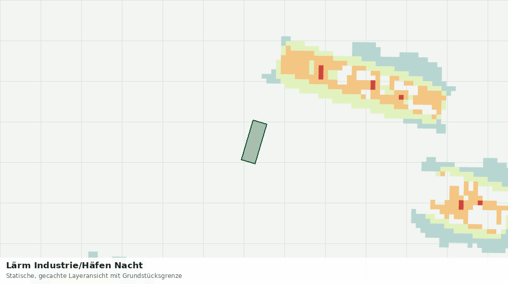 Statische Kartenansicht: Lärm Industrie/Häfen Nacht