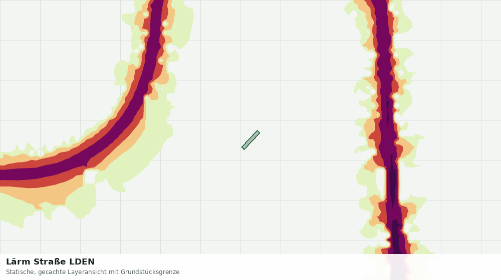 Statische Kartenansicht: Lärm Straße LDEN