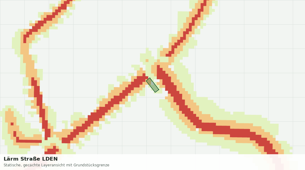 Statische Kartenansicht: Lärm Straße LDEN
