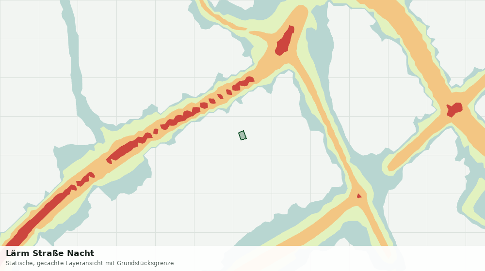 Statische Kartenansicht: Lärm Straße Nacht