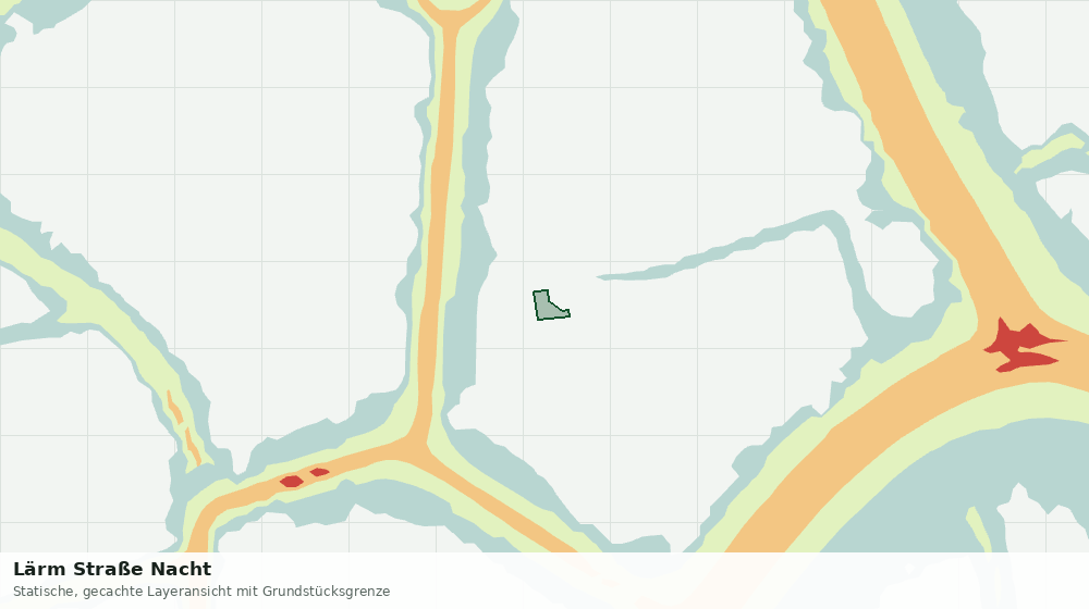 Statische Kartenansicht: Lärm Straße Nacht