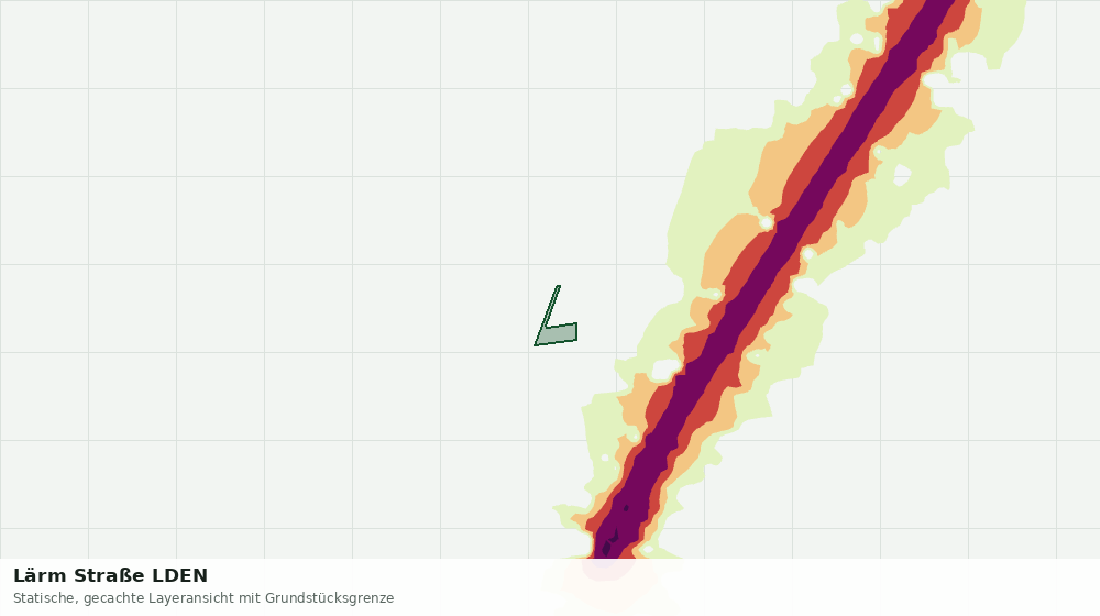 Statische Kartenansicht: Lärm Straße LDEN