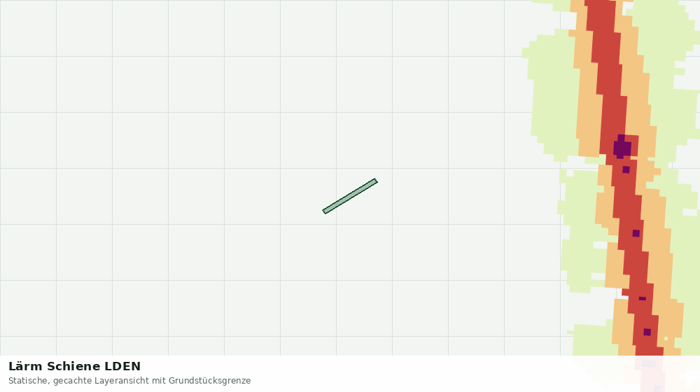 Statische Kartenansicht: Lärm Schiene LDEN