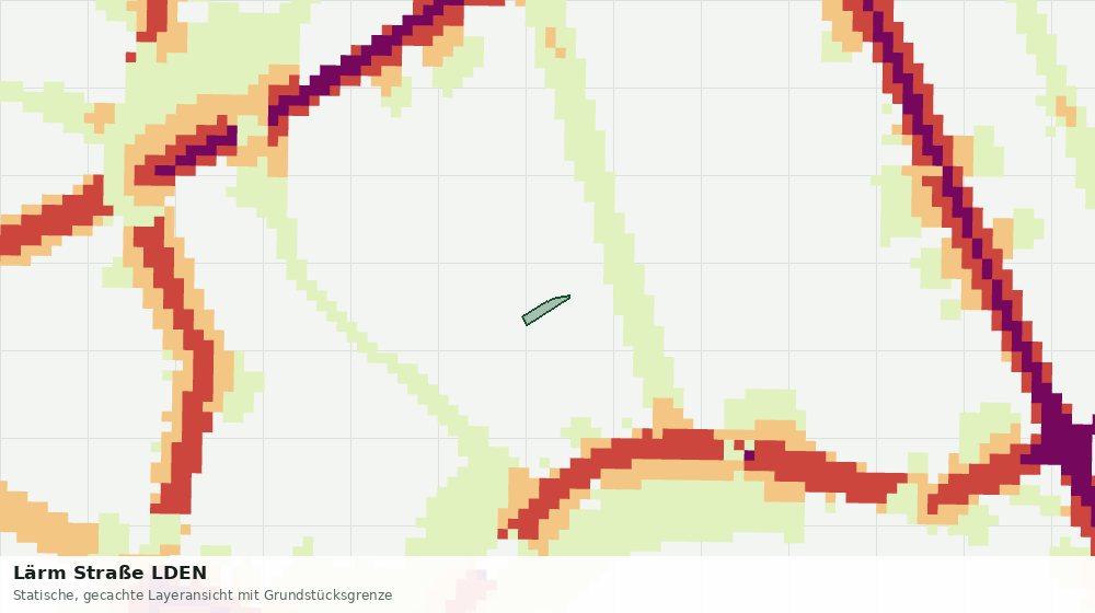 Statische Kartenansicht: Lärm Straße LDEN