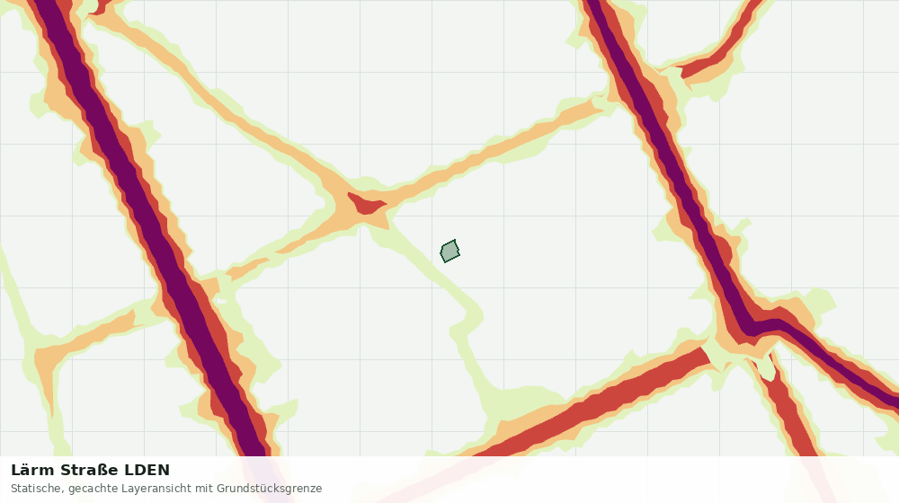 Statische Kartenansicht: Lärm Straße LDEN