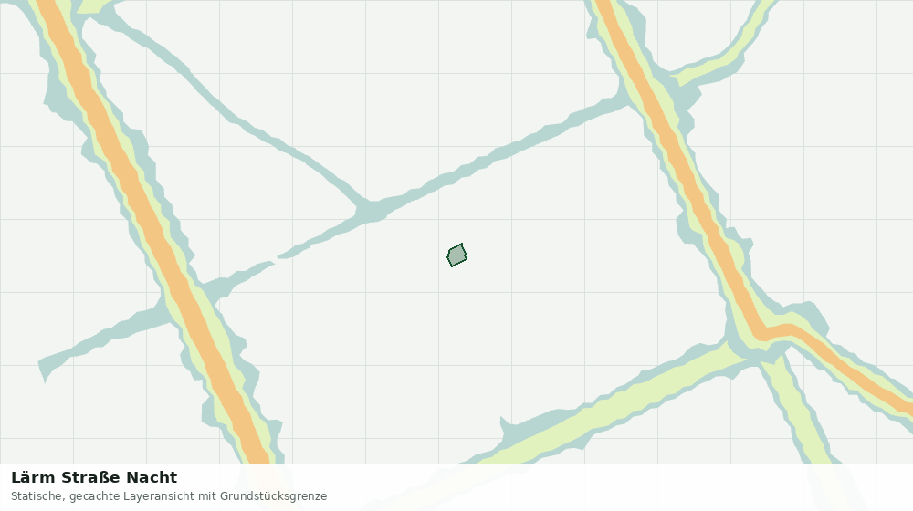 Statische Kartenansicht: Lärm Straße Nacht