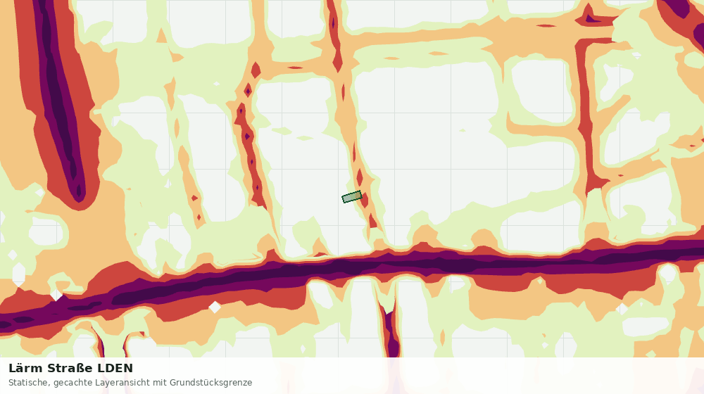 Statische Kartenansicht: Lärm Straße LDEN