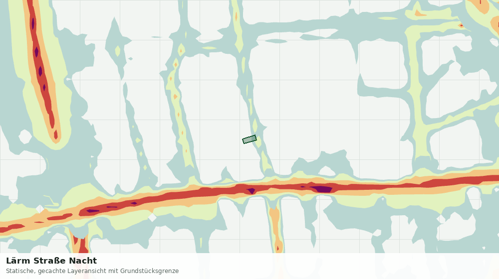 Statische Kartenansicht: Lärm Straße Nacht