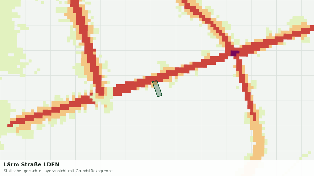 Statische Kartenansicht: Lärm Straße LDEN