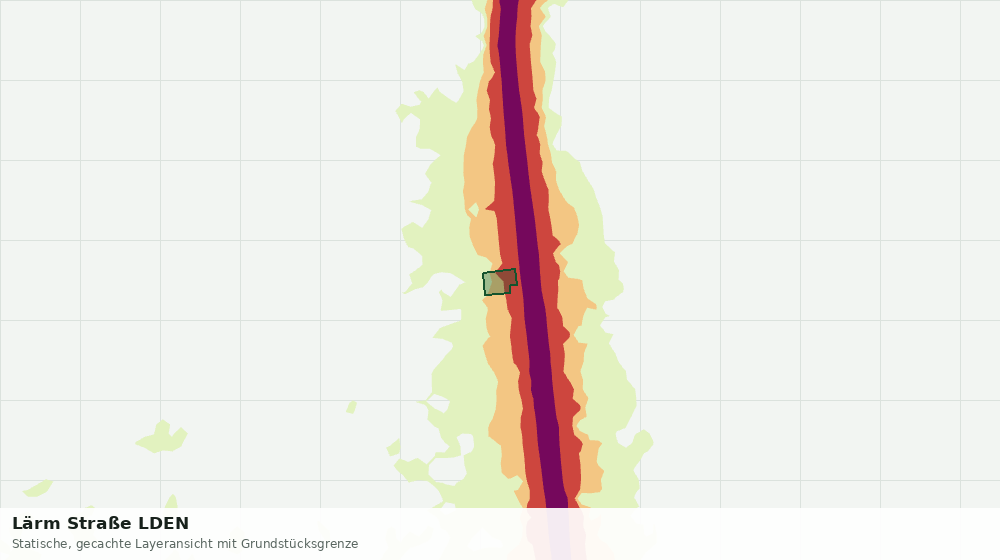 Statische Kartenansicht: Lärm Straße LDEN