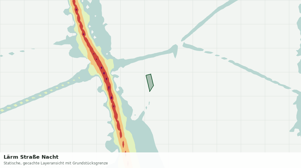 Statische Kartenansicht: Lärm Straße Nacht