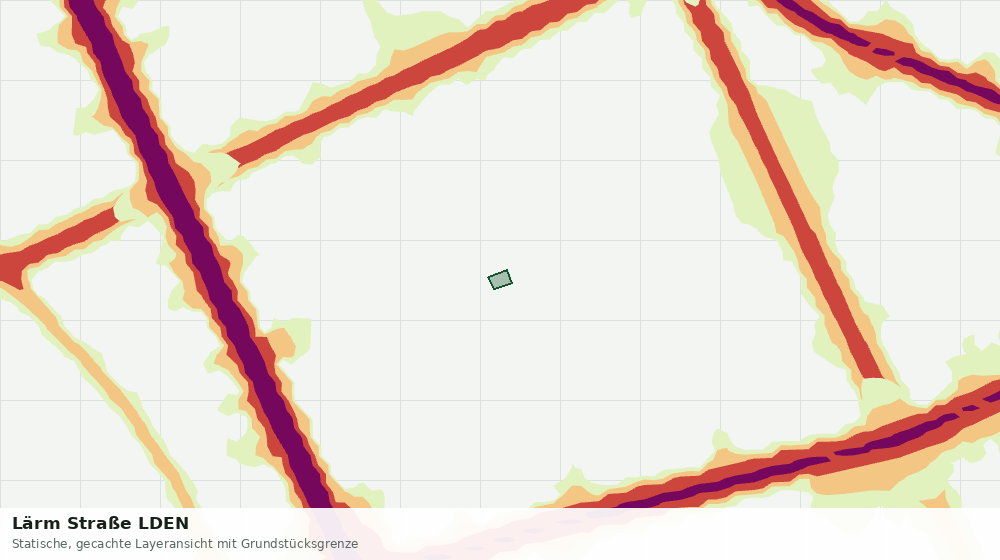 Statische Kartenansicht: Lärm Straße LDEN