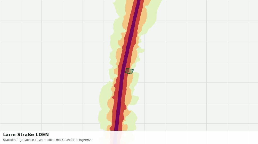 Statische Kartenansicht: Lärm Straße LDEN