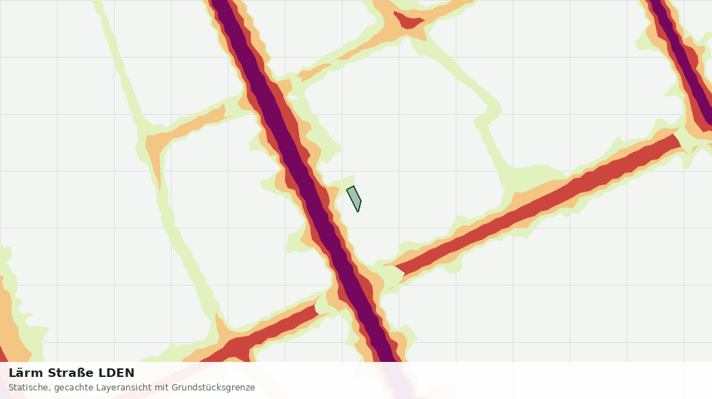 Statische Kartenansicht: Lärm Straße LDEN