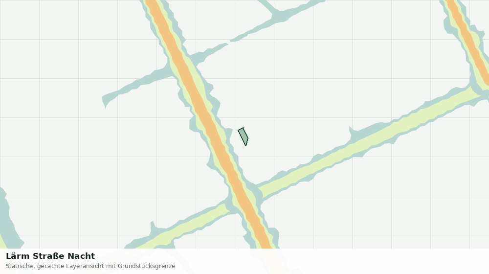 Statische Kartenansicht: Lärm Straße Nacht