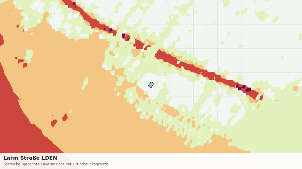 Statische Kartenansicht: Lärm Straße LDEN