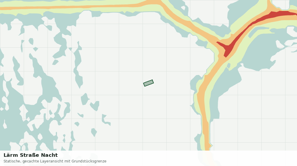 Statische Kartenansicht: Lärm Straße Nacht