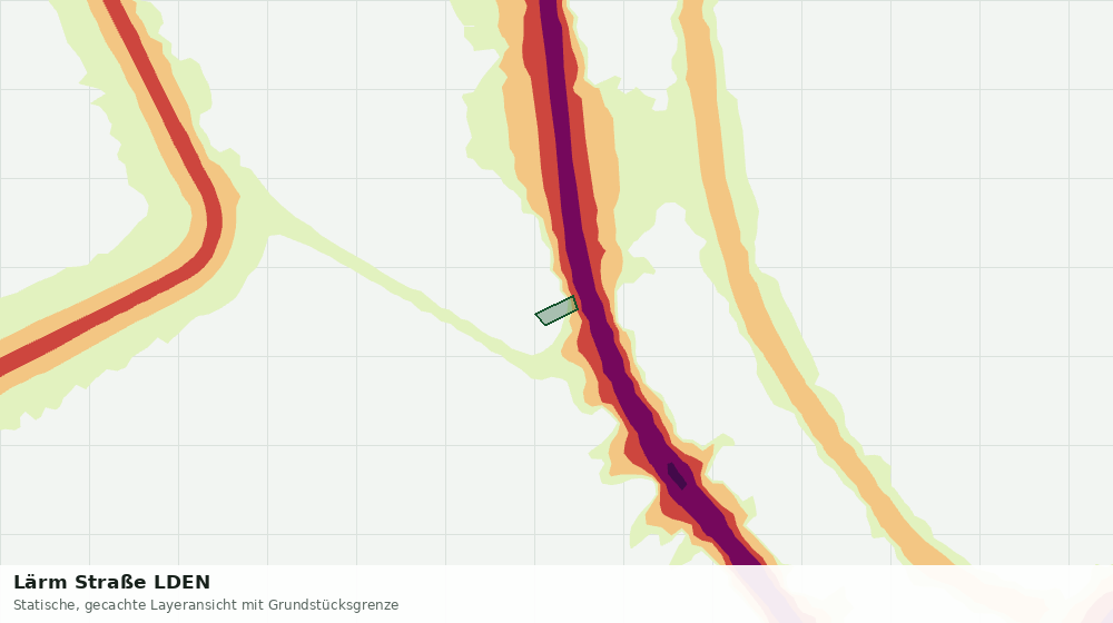 Statische Kartenansicht: Lärm Straße LDEN