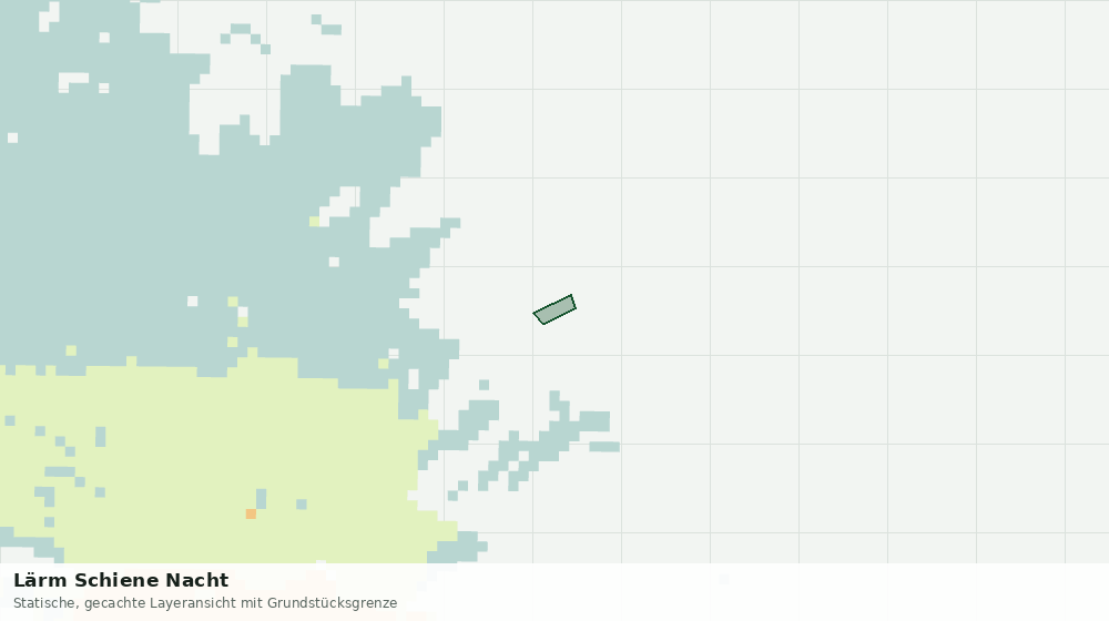 Statische Kartenansicht: Lärm Schiene Nacht