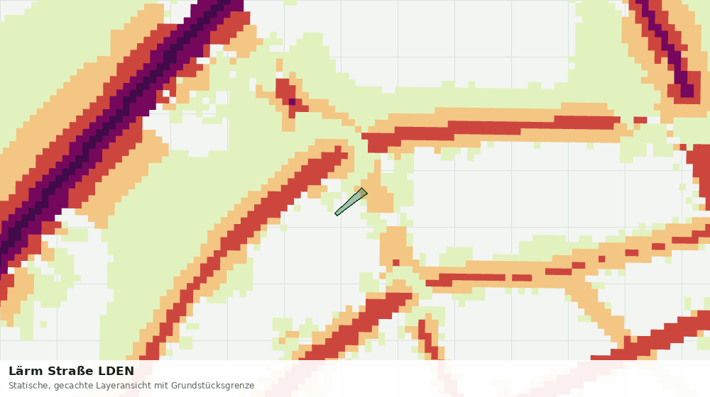 Statische Kartenansicht: Lärm Straße LDEN