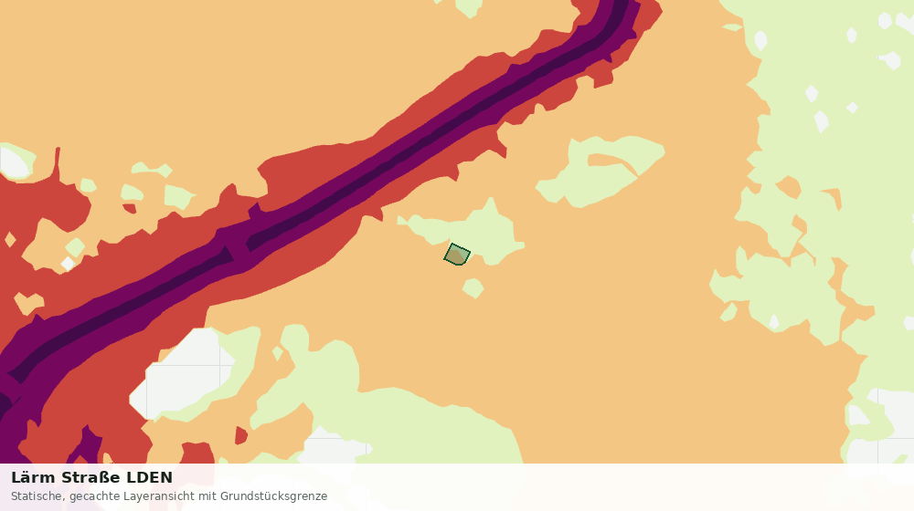 Statische Kartenansicht: Lärm Straße LDEN