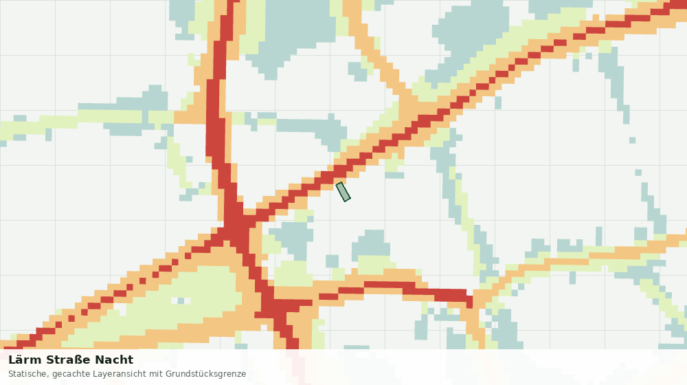 Statische Kartenansicht: Lärm Straße Nacht