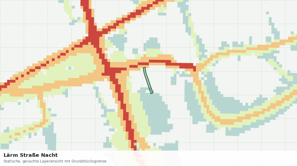 Statische Kartenansicht: Lärm Straße Nacht