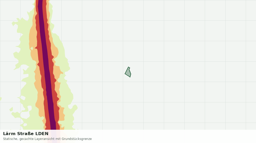 Statische Kartenansicht: Lärm Straße LDEN
