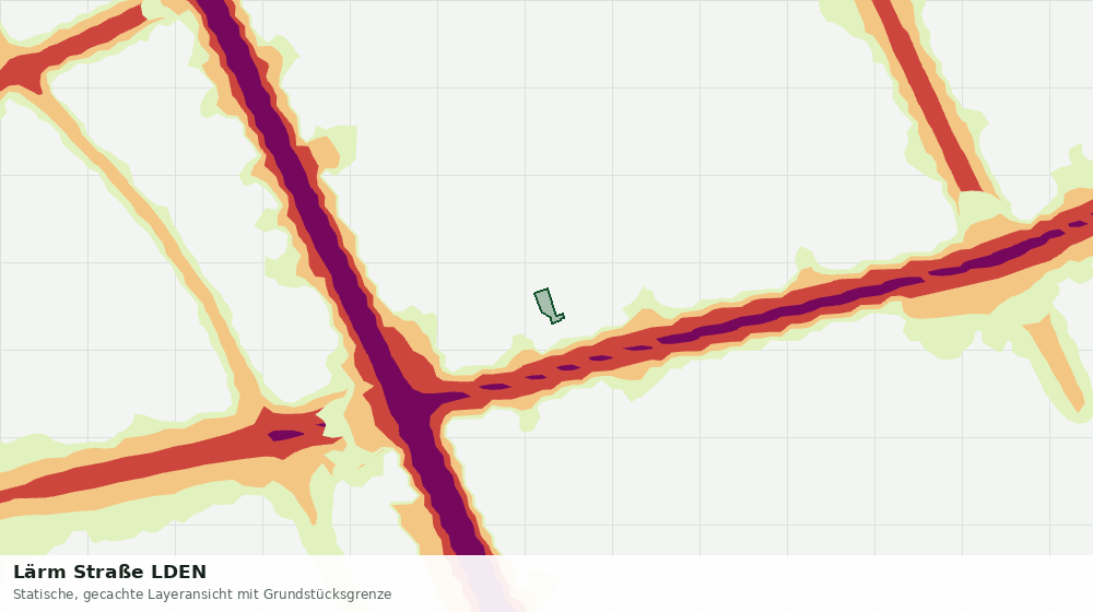 Statische Kartenansicht: Lärm Straße LDEN
