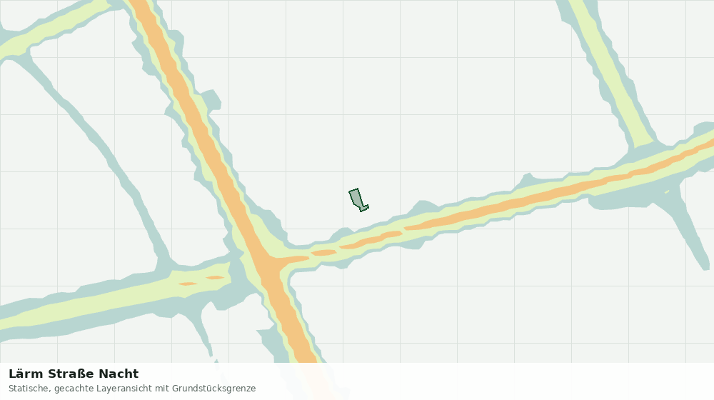 Statische Kartenansicht: Lärm Straße Nacht
