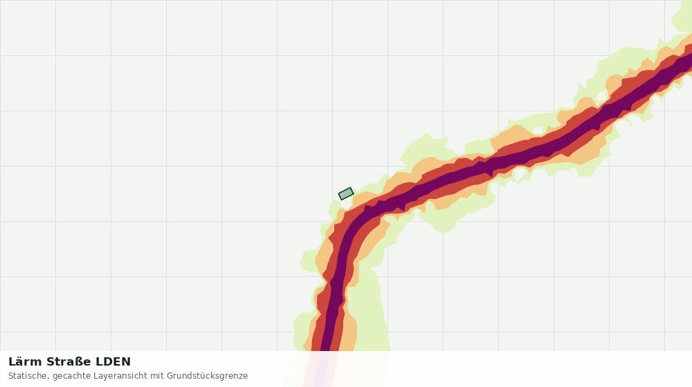 Statische Kartenansicht: Lärm Straße LDEN
