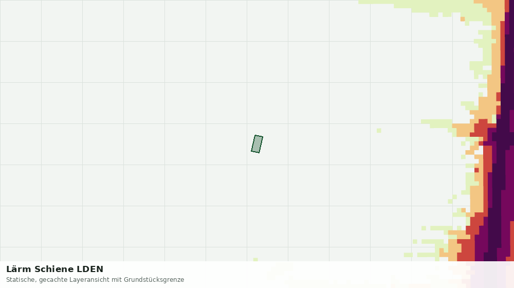 Statische Kartenansicht: Lärm Schiene LDEN