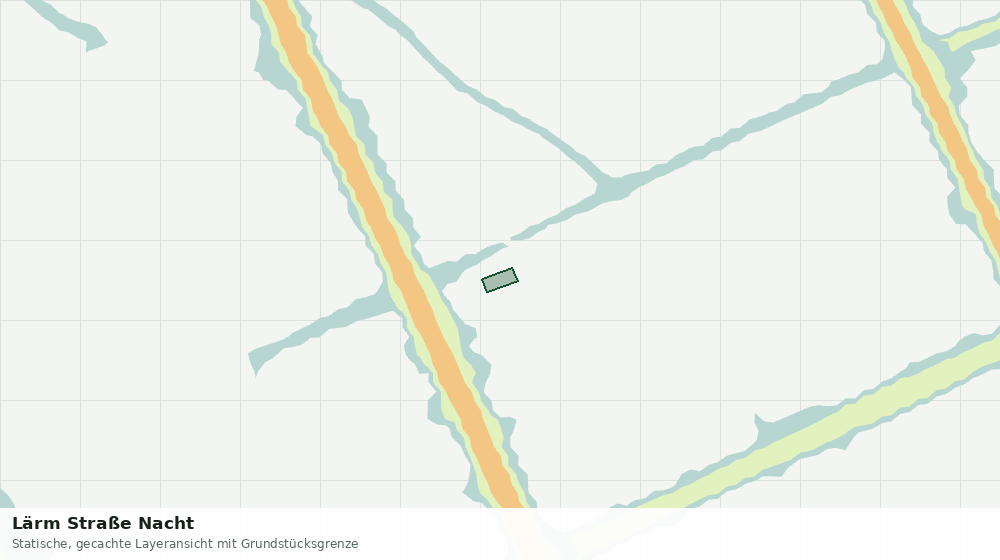 Statische Kartenansicht: Lärm Straße Nacht
