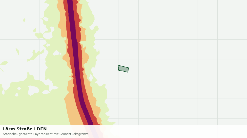 Statische Kartenansicht: Lärm Straße LDEN