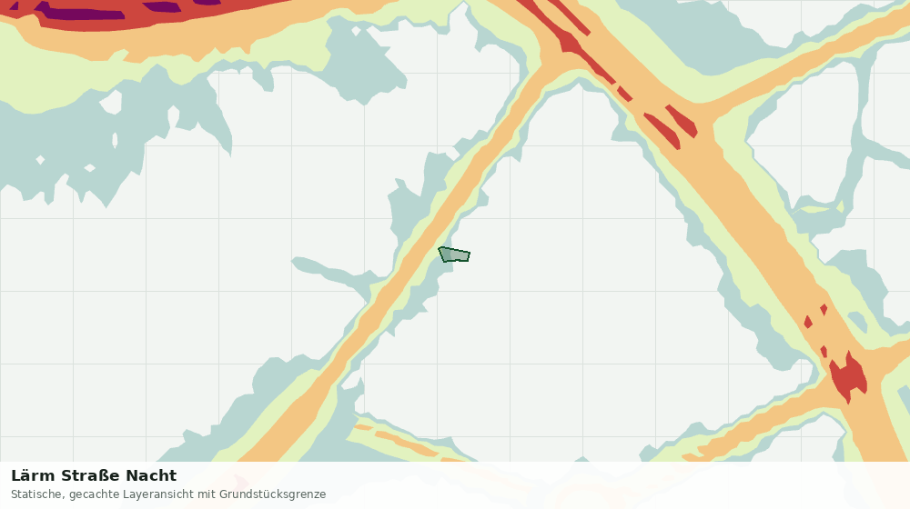 Statische Kartenansicht: Lärm Straße Nacht