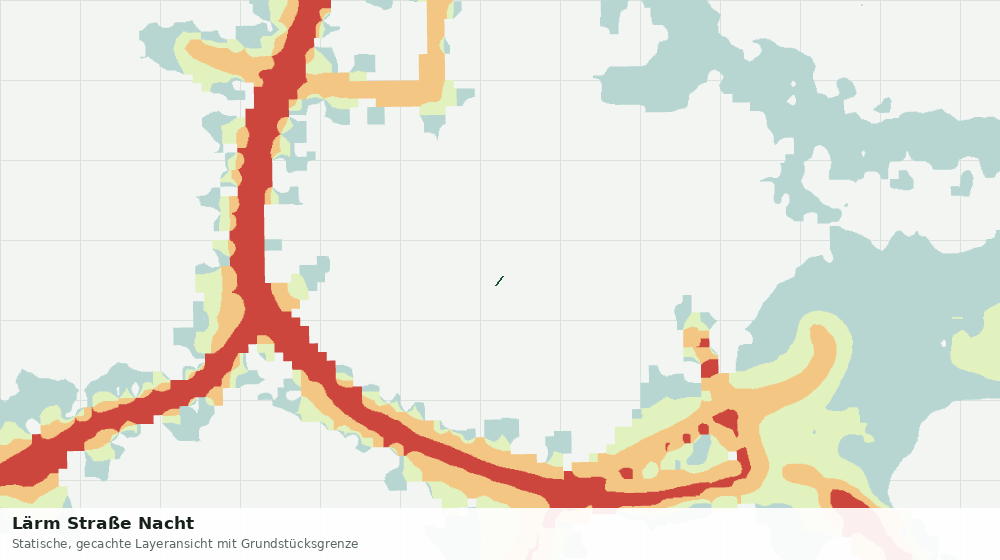 Statische Kartenansicht: Lärm Straße Nacht