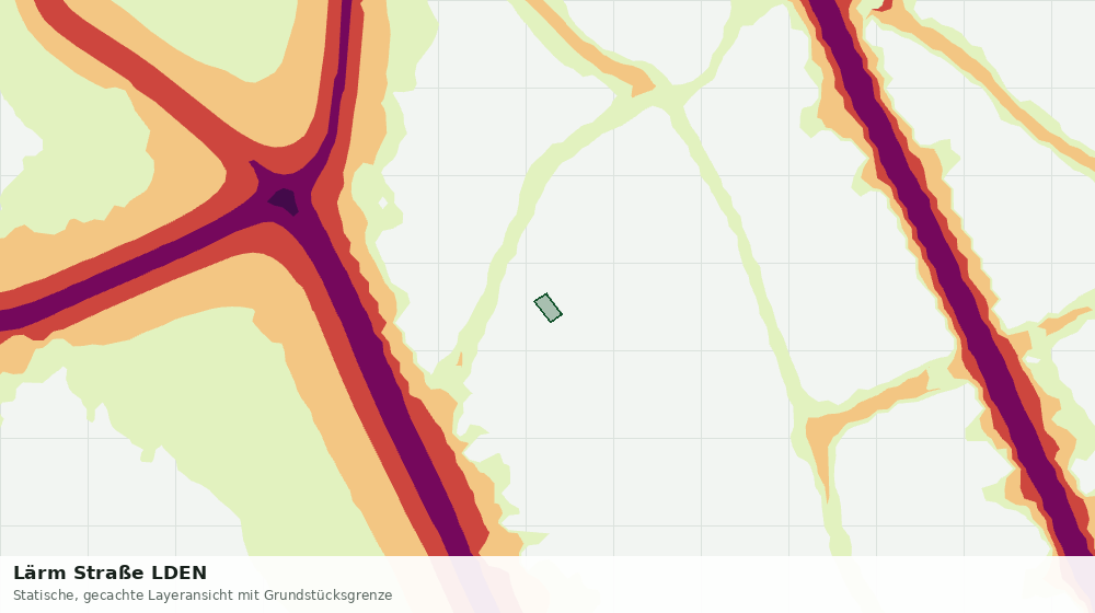 Statische Kartenansicht: Lärm Straße LDEN