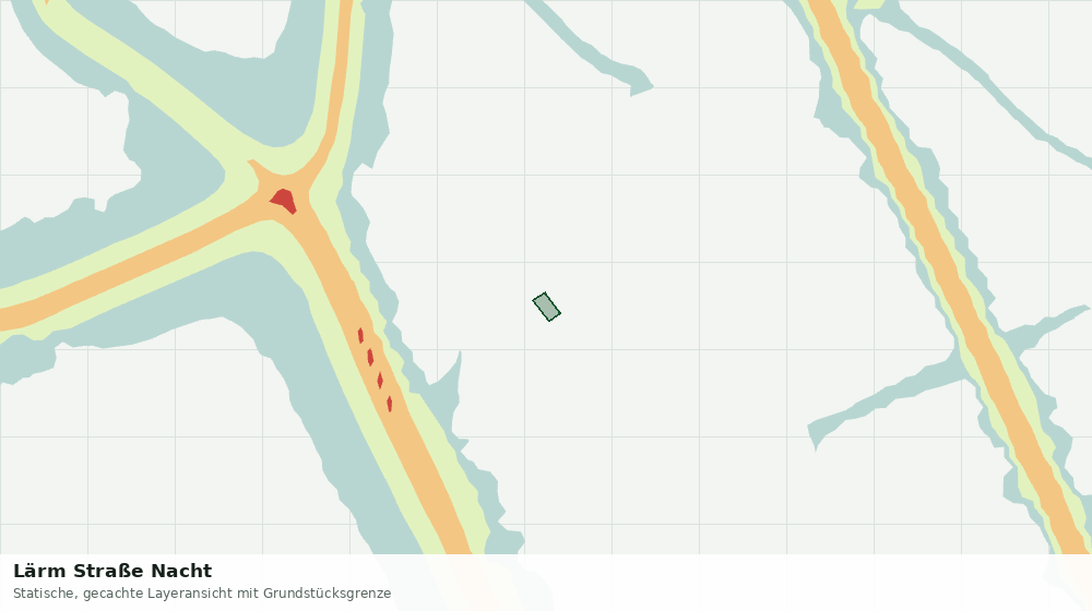 Statische Kartenansicht: Lärm Straße Nacht